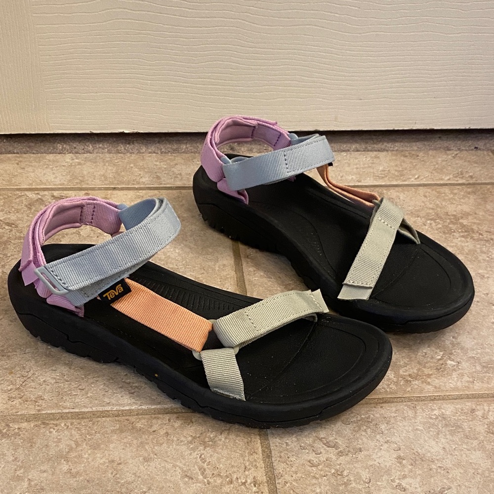Teva Women's Sandals with Pastel Straps, sz 11
